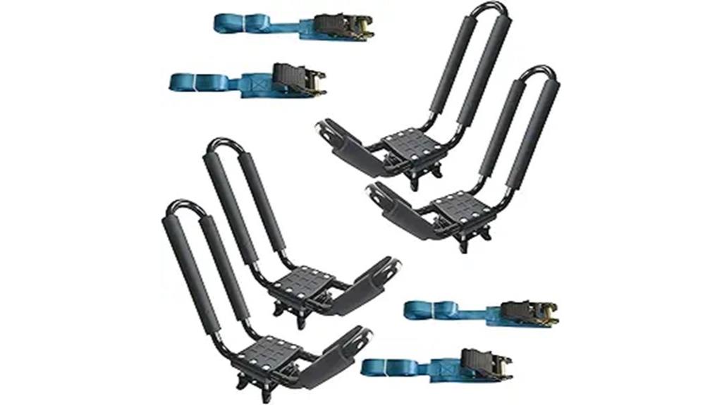 kayak roof rack pair