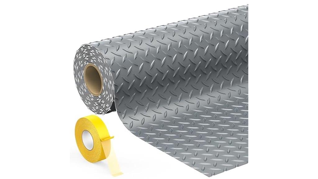 large diamond plate garage mat
