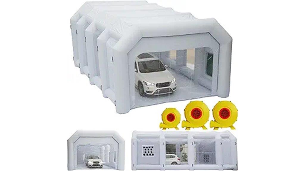 large inflatable paint booth