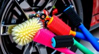 luxury car wheel brushes