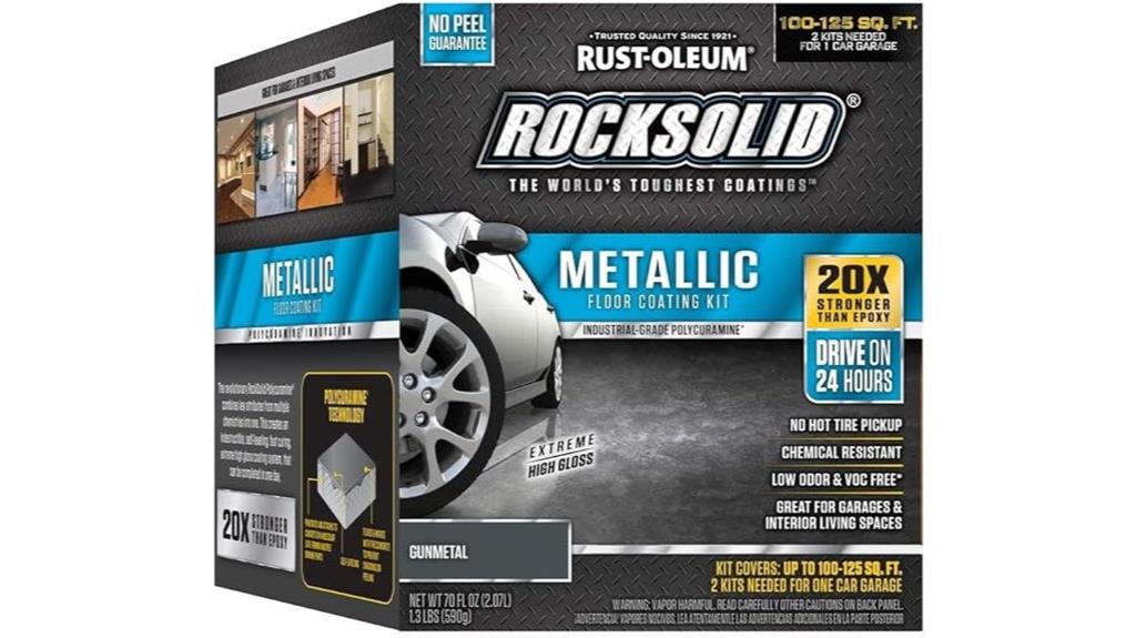 metallic garage floor coating