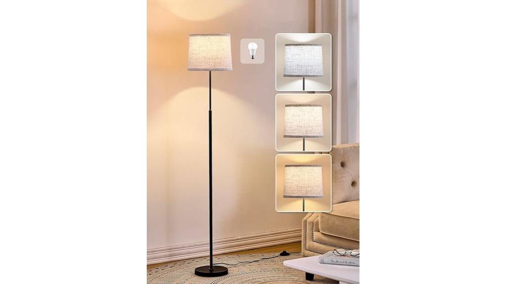 modern oatmeal linen lamp