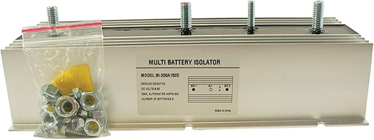 multi battery isolator device