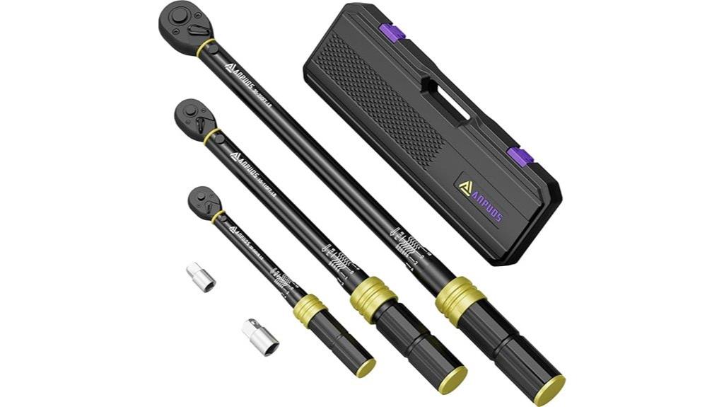 multiple drive size wrench set