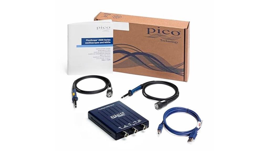 oscilloscope with probes