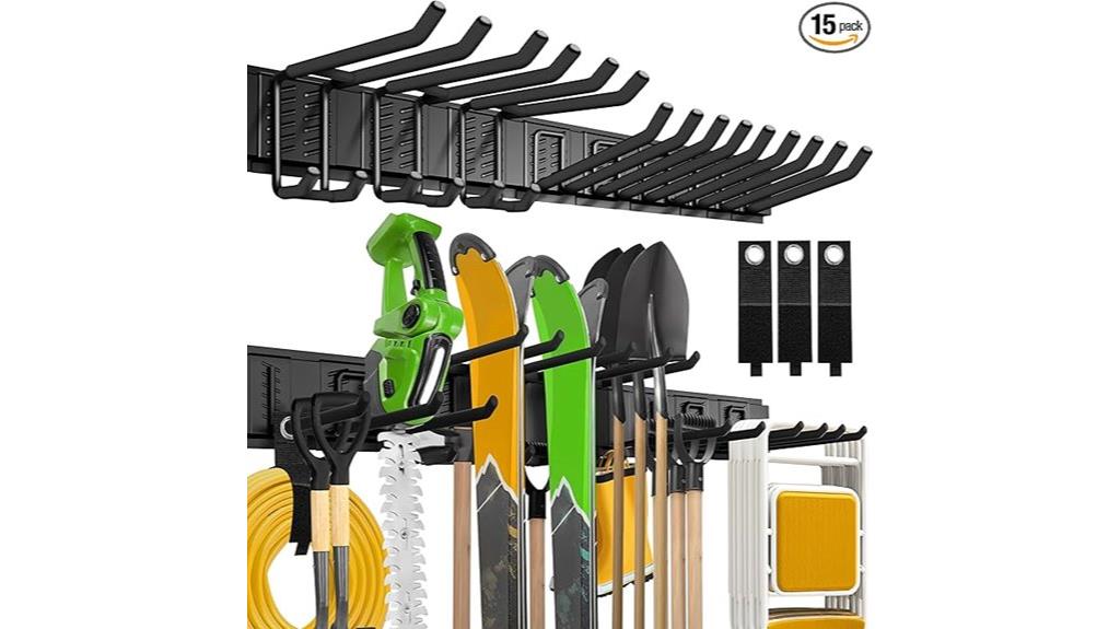 pack of fifteen garage organizers