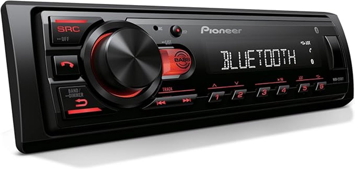 pioneer mvh s230bt receiver