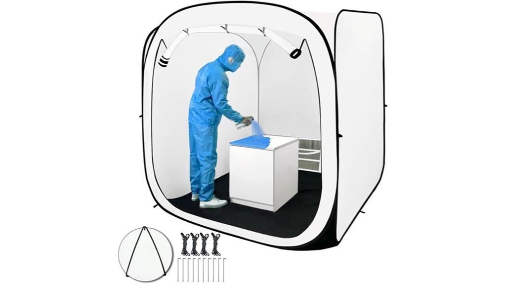 portable 6x6x6ft spray tent