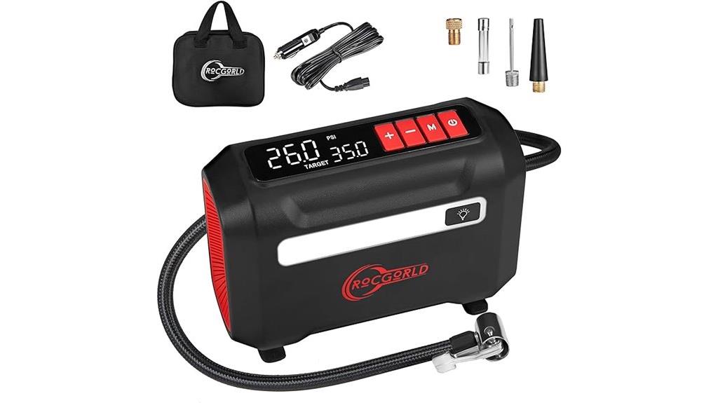 portable compressor with display