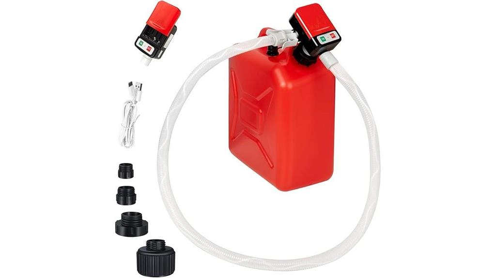 portable fuel pump with auto stop