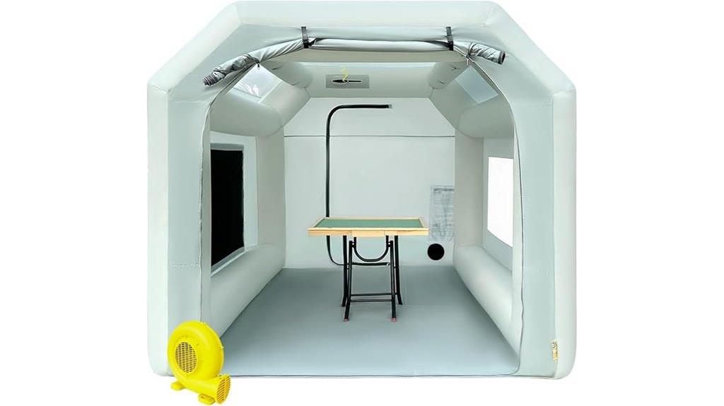 portable inflatable paint booth