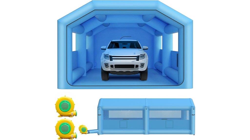 portable inflatable paint booth
