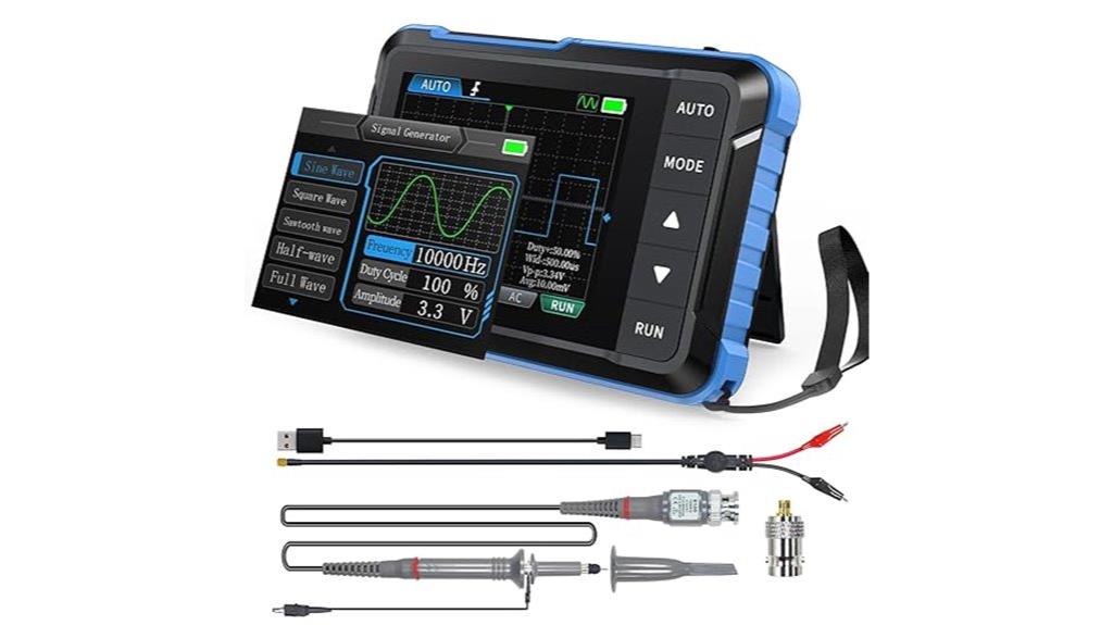 portable oscilloscope and signal generator