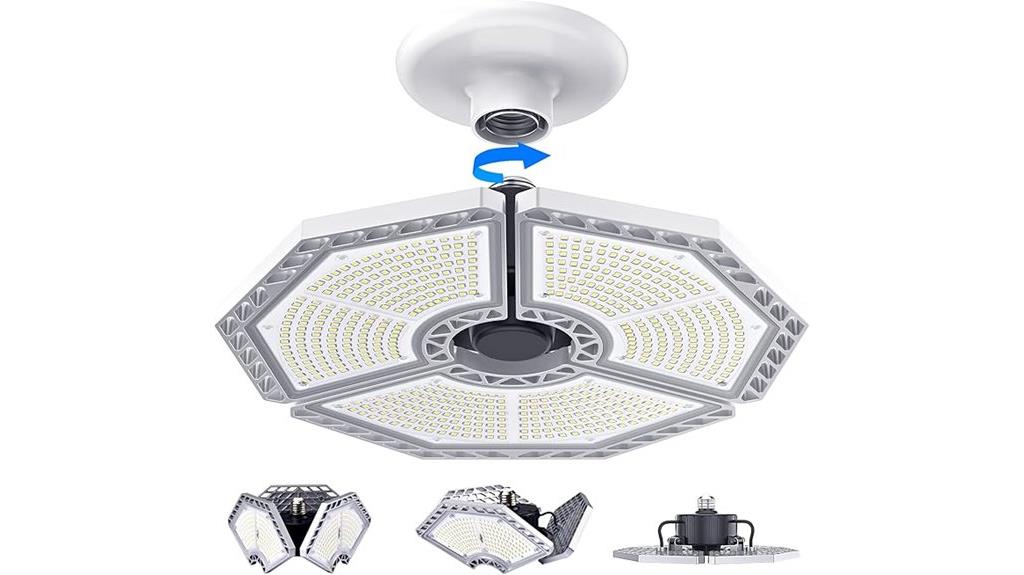 powerful deformable garage lighting