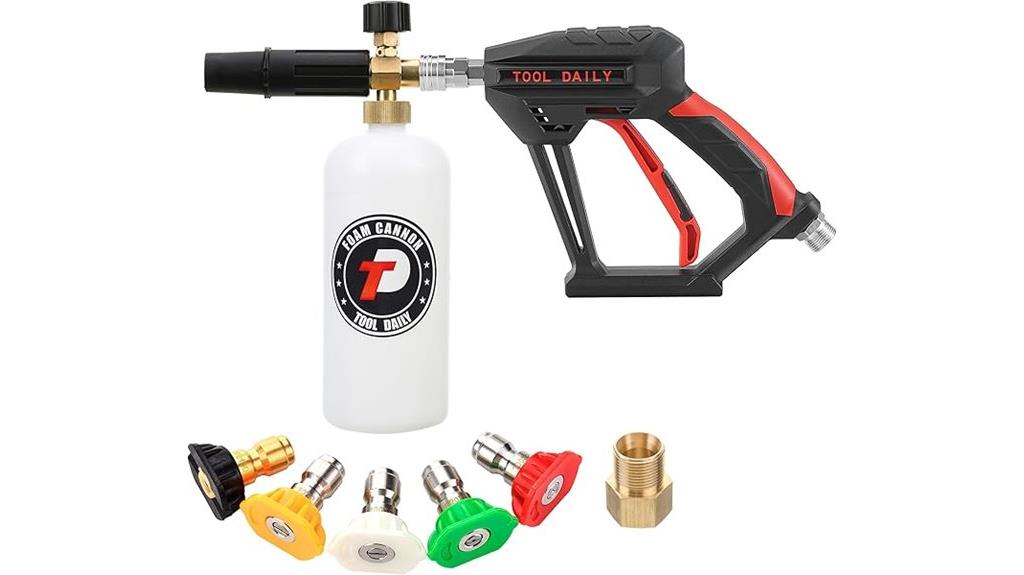 pressure washer with foam cannon