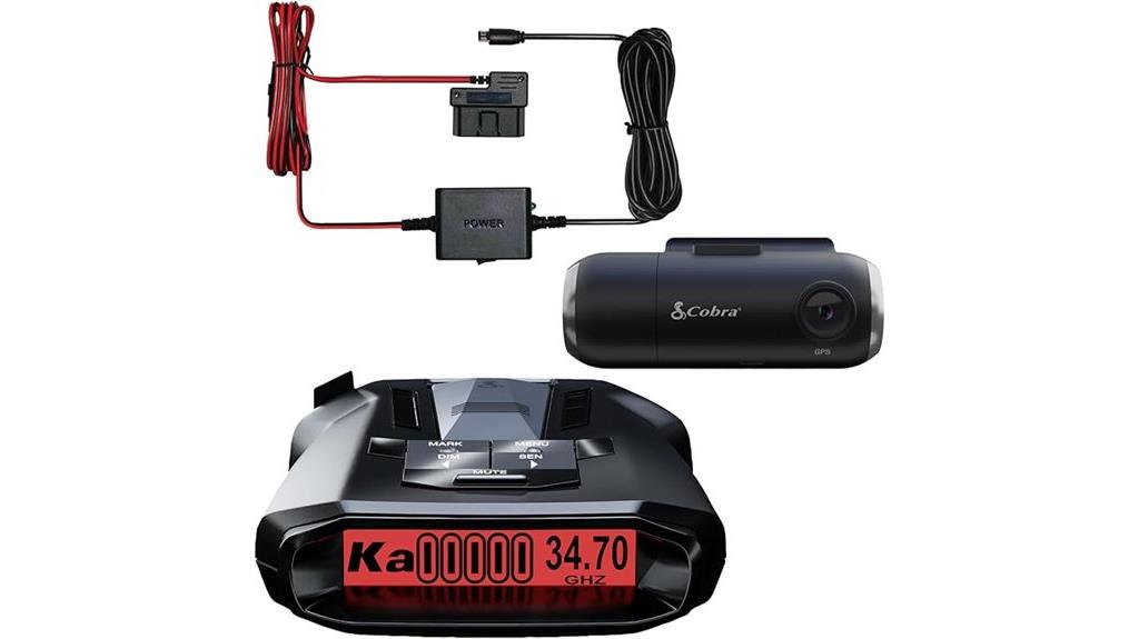 radar detector with dash cam