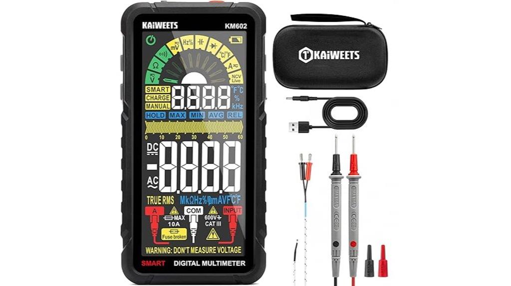 rechargeable digital multimeter