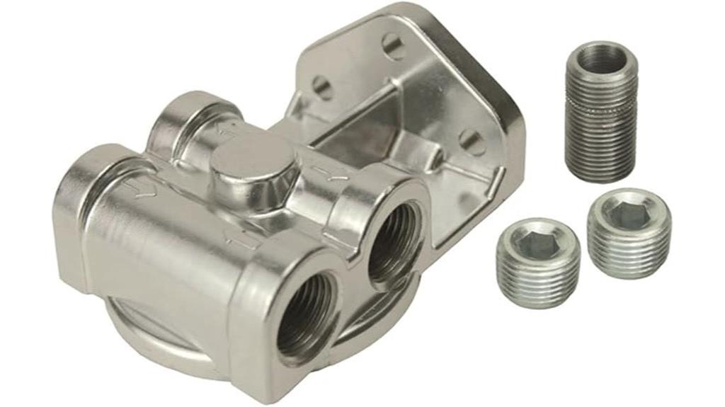 remote oil filter mount