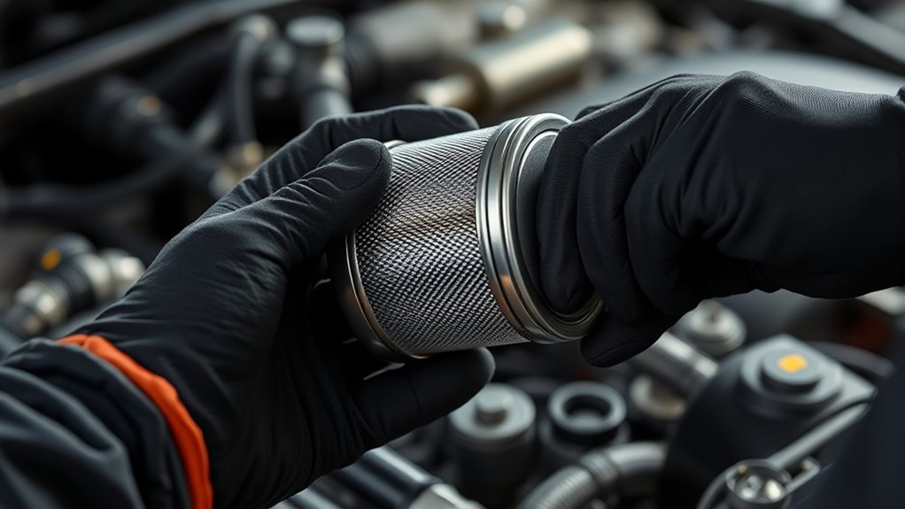 replace fuel filter safely