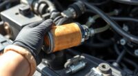 replace fuel filter safely