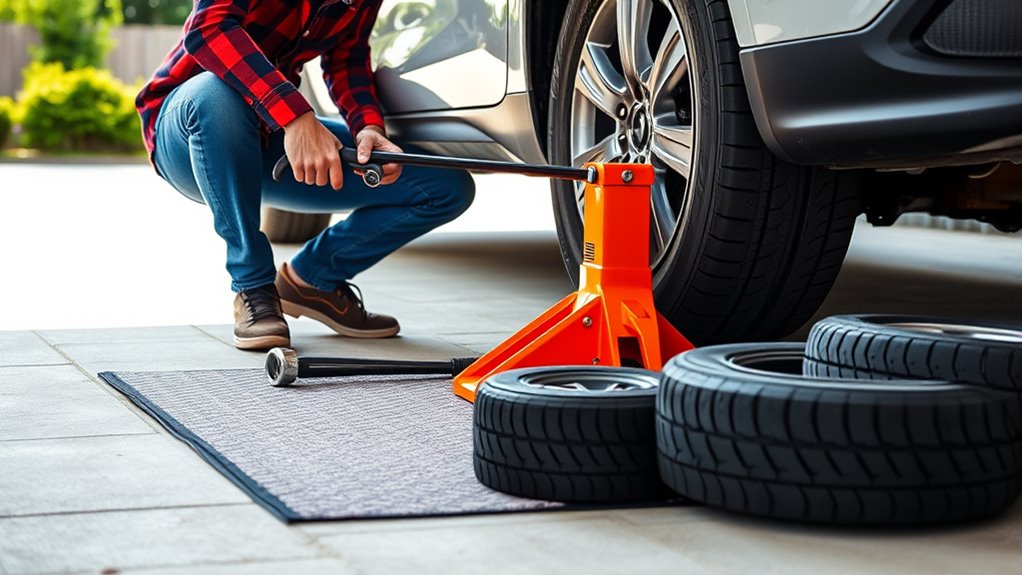 rotate tires at home