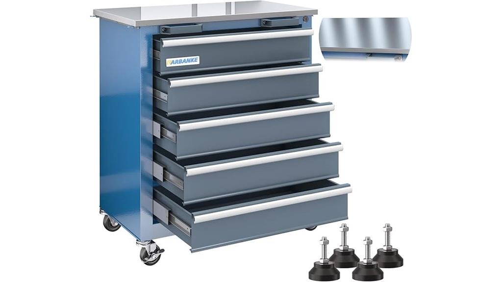 secure rolling tool storage