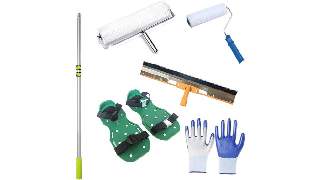 self leveling cement application kit