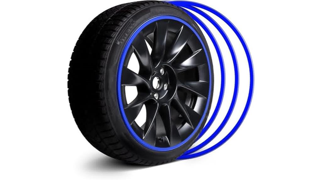 set of four alloy rim protectors