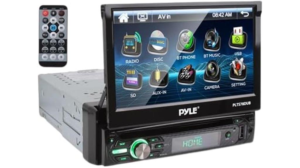 single din touchscreen stereo