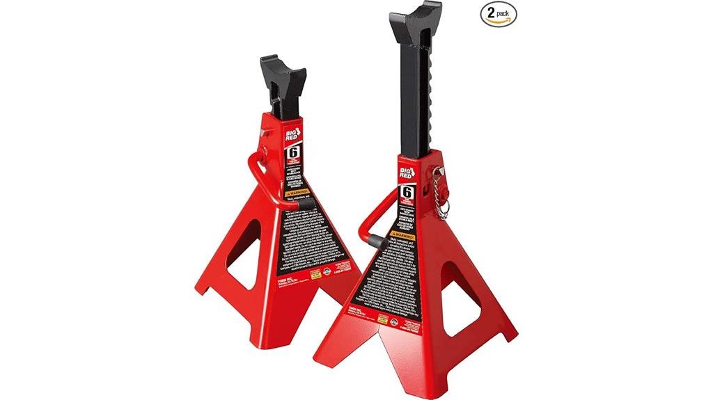 six ton steel stands