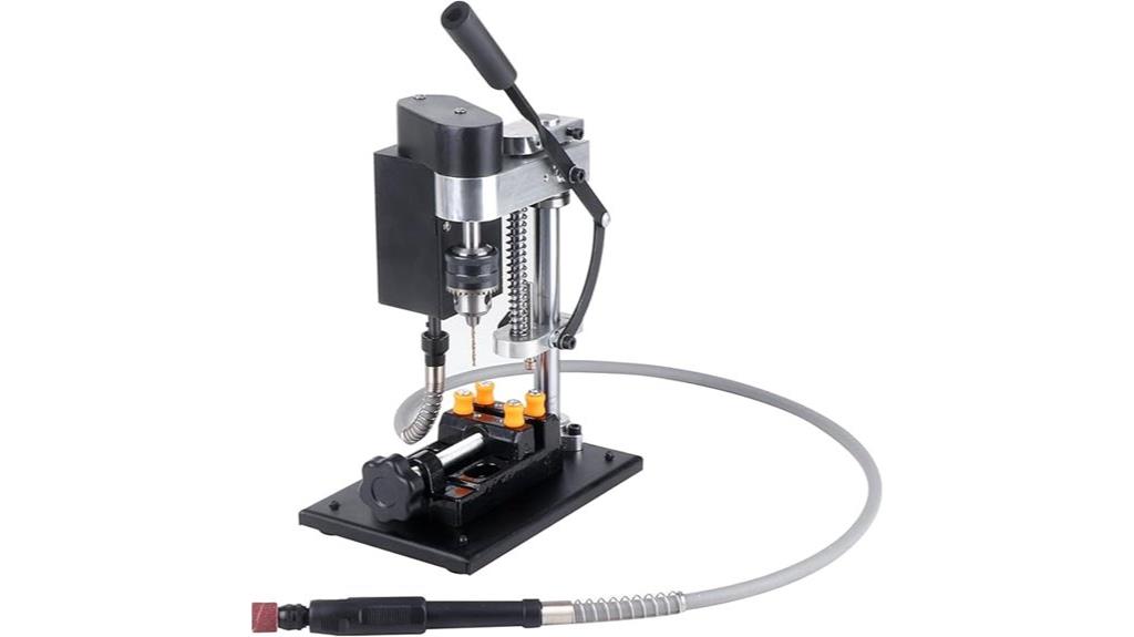 small drill press with flexible shaft