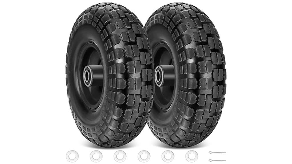 solid tires pack of two