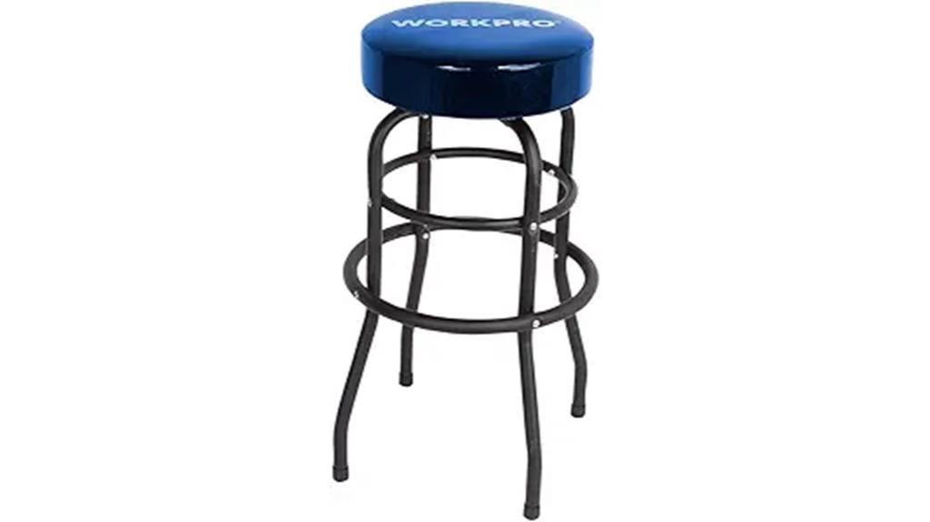 steel construction garage stool