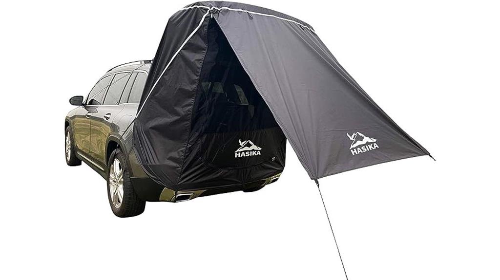 suv camping tailgate shade