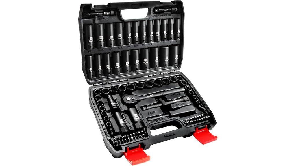 three eighths impact socket set