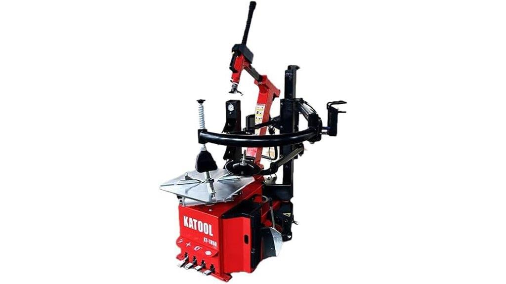 tire changer with bead blaster