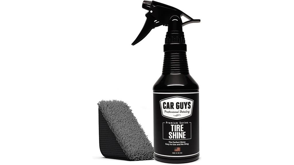 tire shine spray