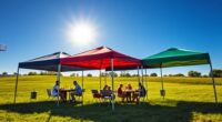 top durable tailgate canopies