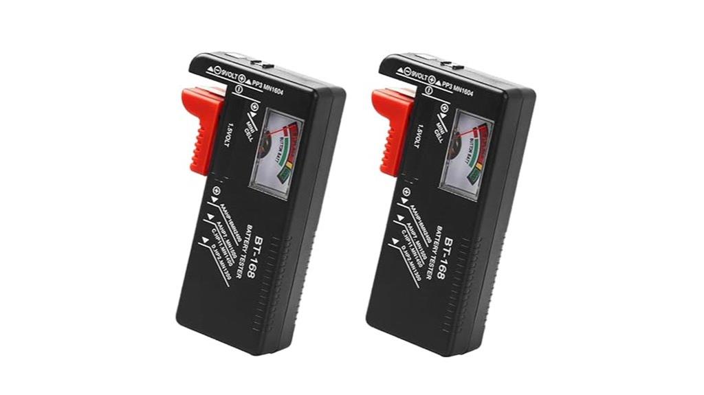 two pack battery testers