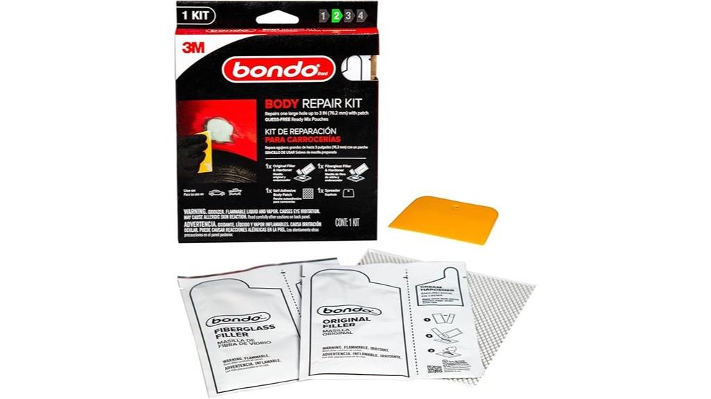 two pack bondo repair kit