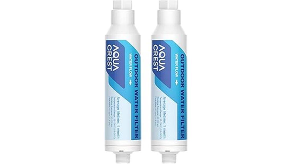 two pack inline water filters