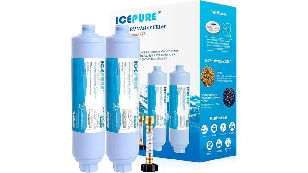 two pack rv water filters