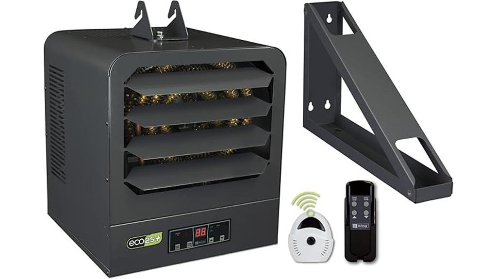 two stage electronic garage heater