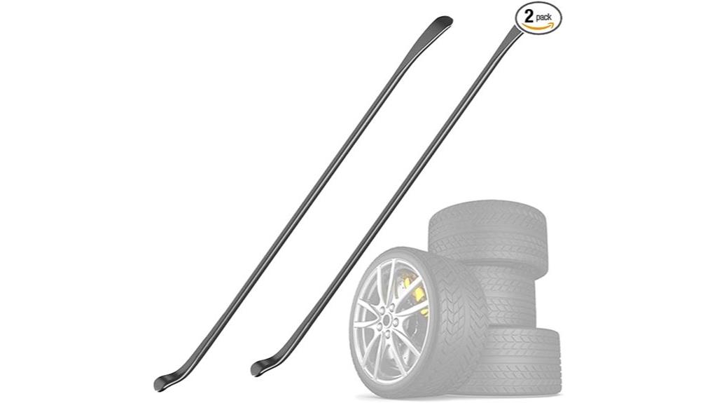 two tire mounting irons
