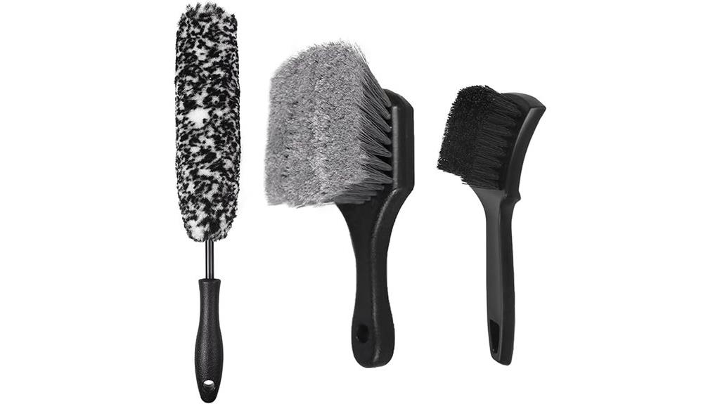 vehicle cleaning brush set