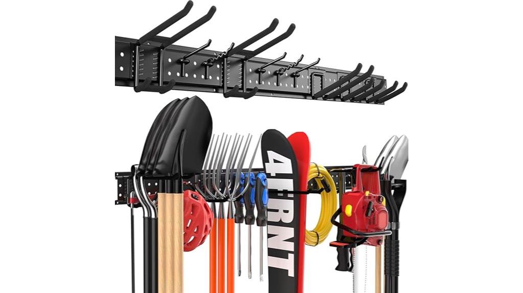 wall mounted garage tool rack