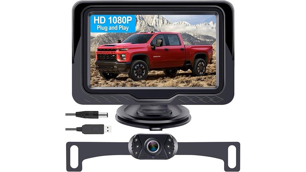 waterproof hd rear view camera