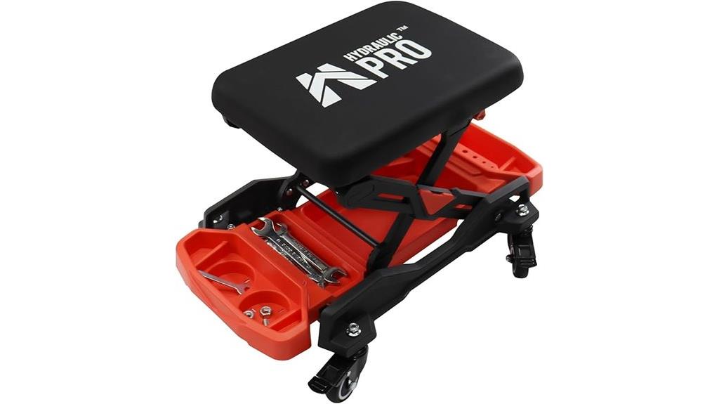 wheeled automotive creeper seat