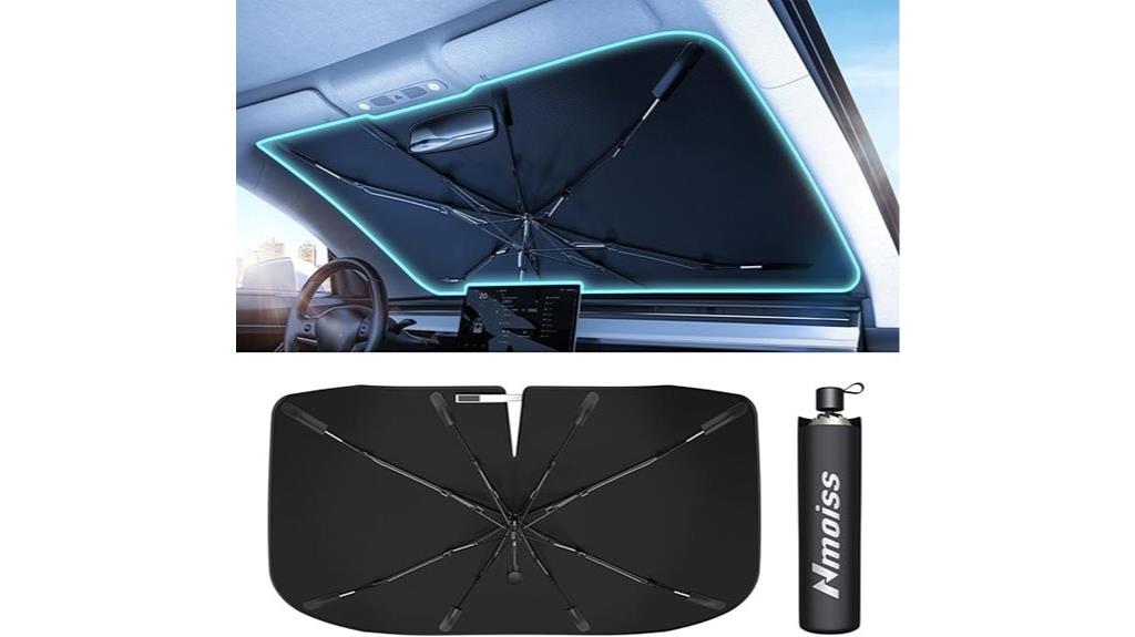 windshield umbrella with vinyl
