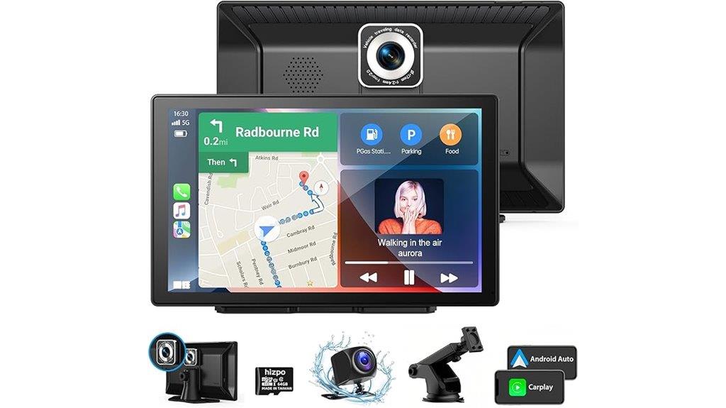 wireless carplay 4k dash cam